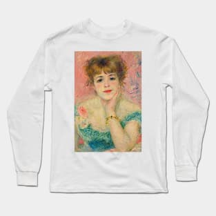 Portrait of Jeanne Samary Print Pierre-Auguste Renoir Art Impressionism Vintage Print Impressionist Style Long Sleeve T-Shirt